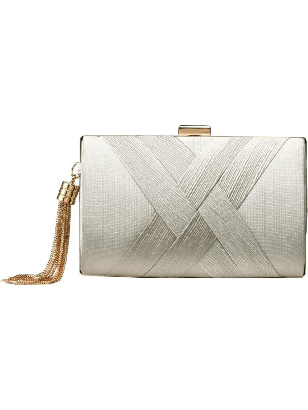 👜 Women's Silver Tassel Evening Clutch bag Crossbody Night out Clutch Purses